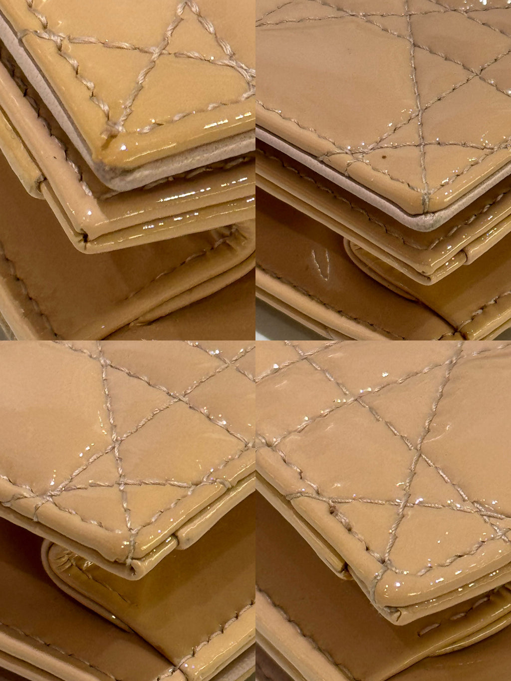 DIOR LADY DIOR POUCH PATENT LEATHER
