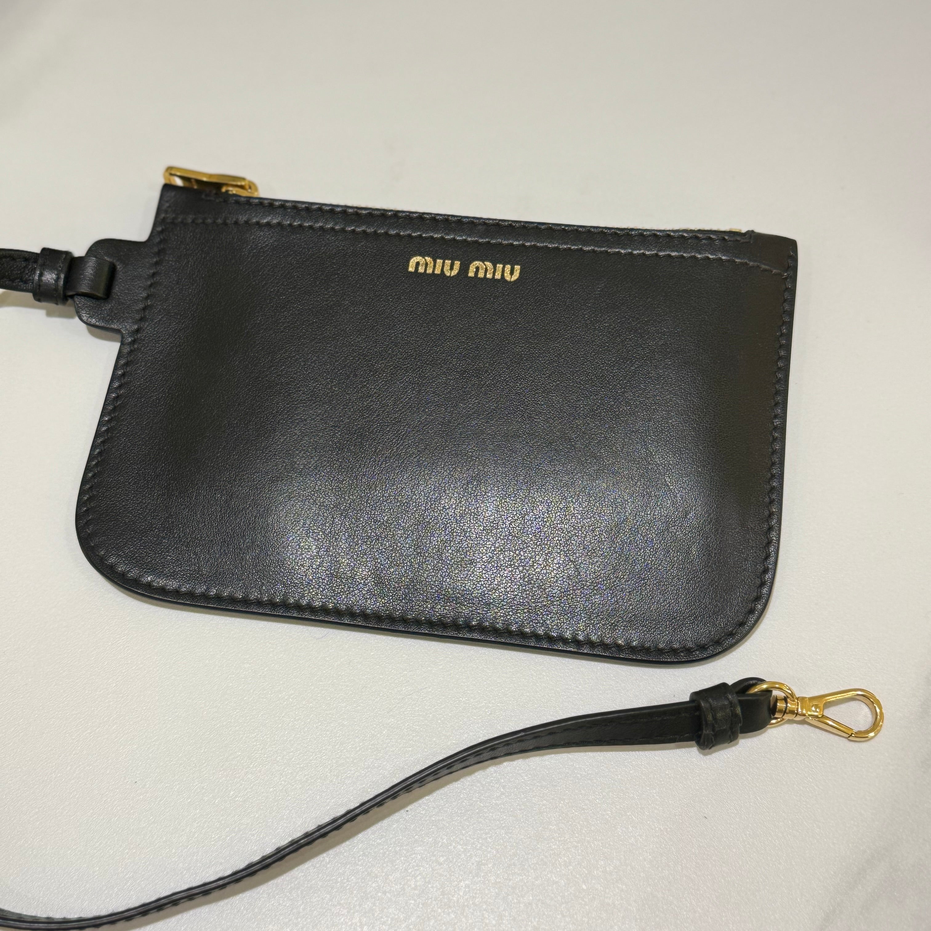 MIUMIU BLACK FLOWER BUCKET BAG