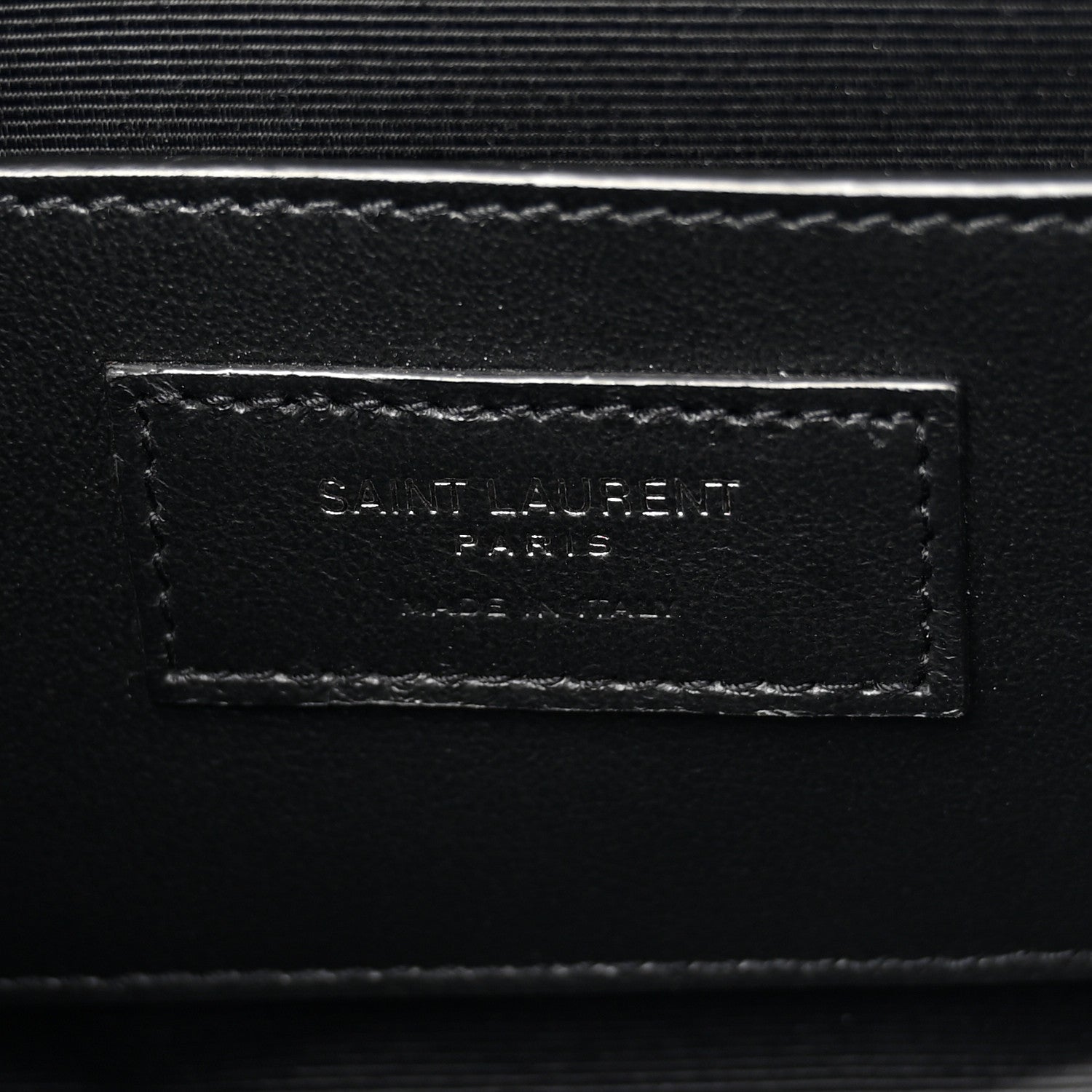 Grain De Poudre Textured Mixed Matelasse Triquilt Small Monogram Monochrome Satchel Black