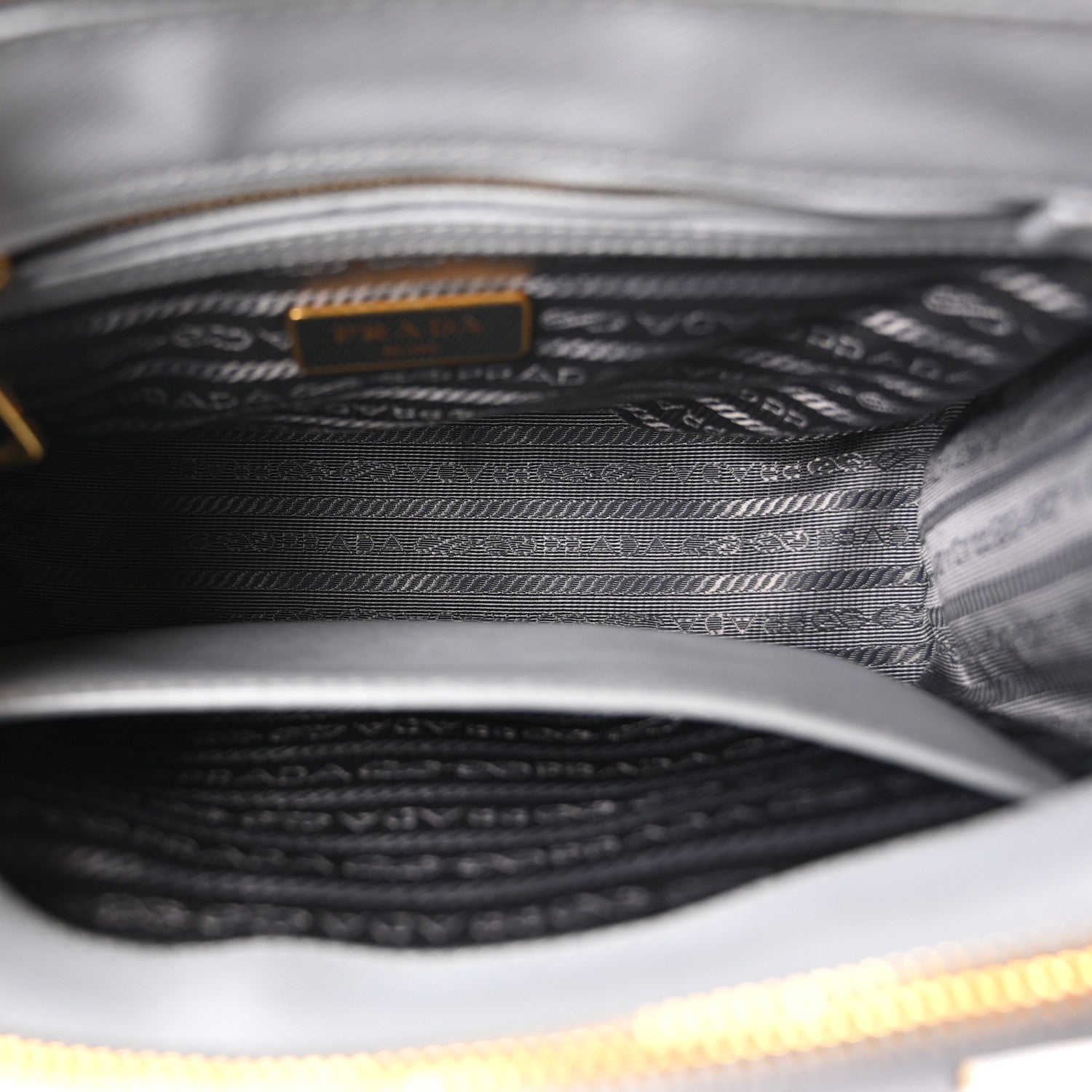 Saffiano Lux Small Galleria Double Zip Tote Granito