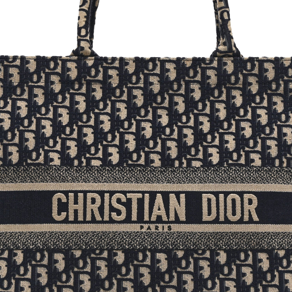 Oblique Large Book Tote Blue Multicolor