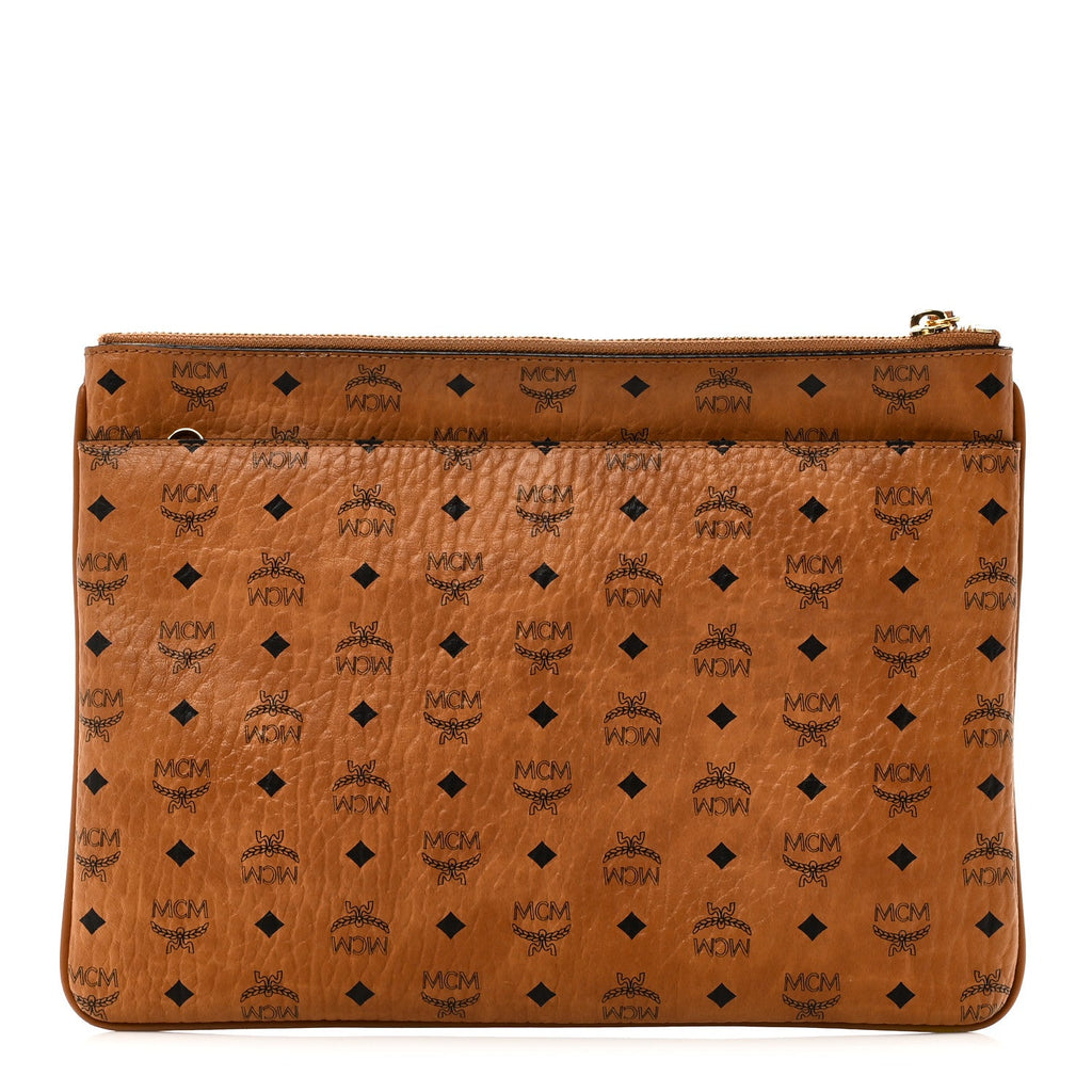 Visetos Medium Crossbody Pouch Cognac
