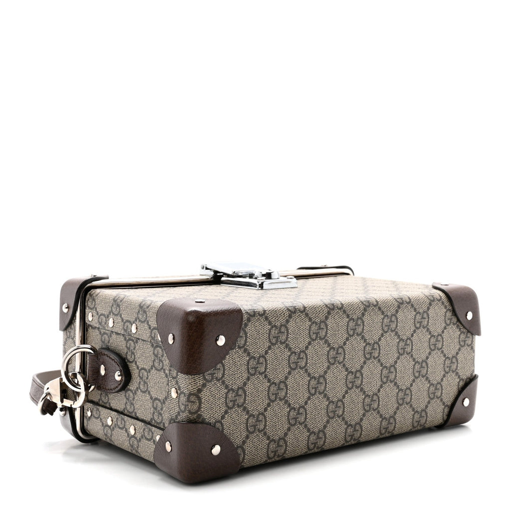 GG Supreme Monogram Globe-Trotter Beauty Case Brown