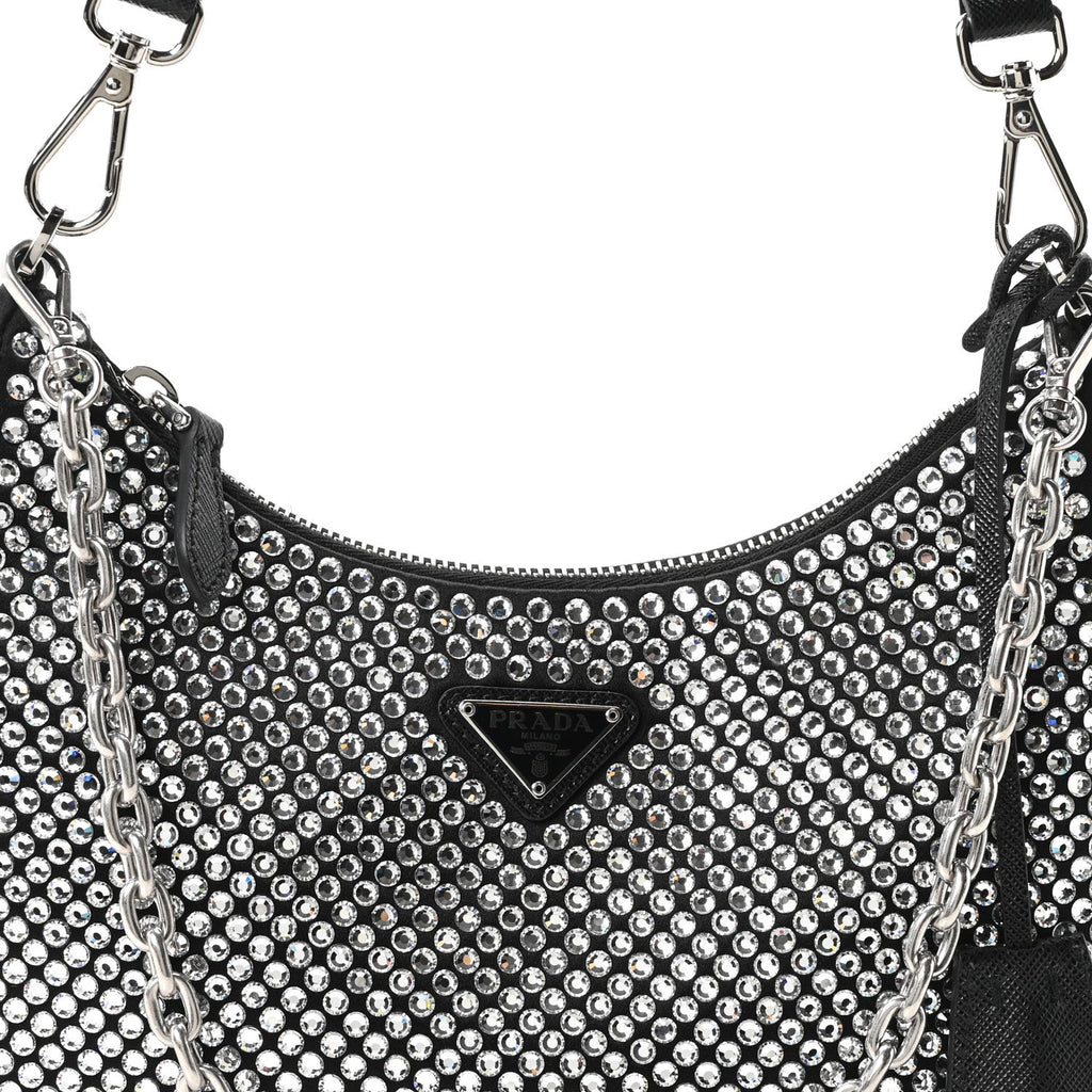 Satin Crystal Re-Edition 2005 Shoulder Bag Cristal