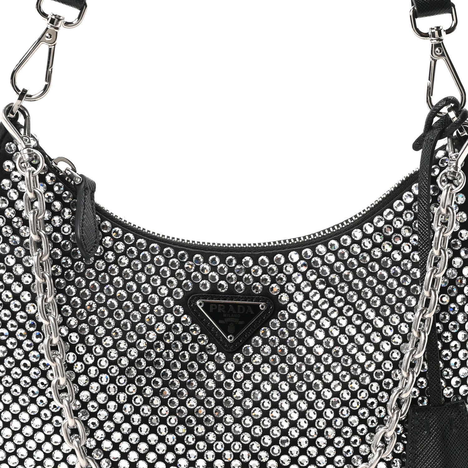Satin Crystal Re-Edition 2005 Shoulder Bag Cristal