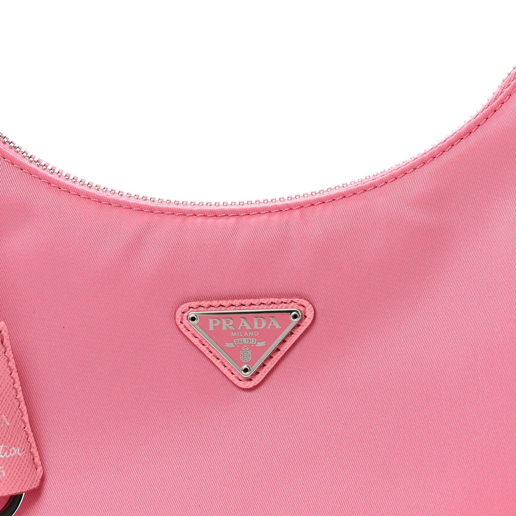 Re-Nylon Saffiano Mini Re-Edition 2005 Bag Begonia