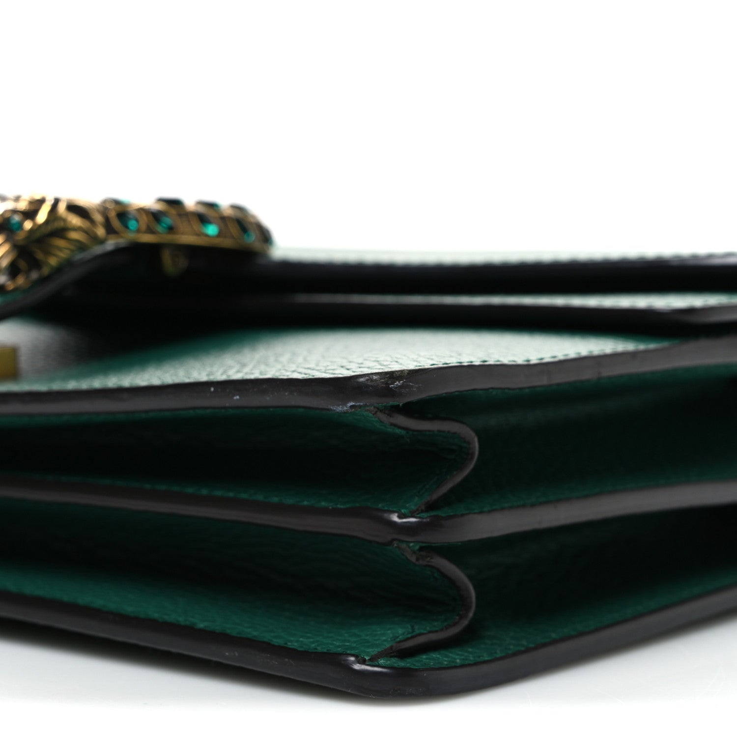 Pebbled Calfskin Small Dionysus Shoulder Bag Emerald