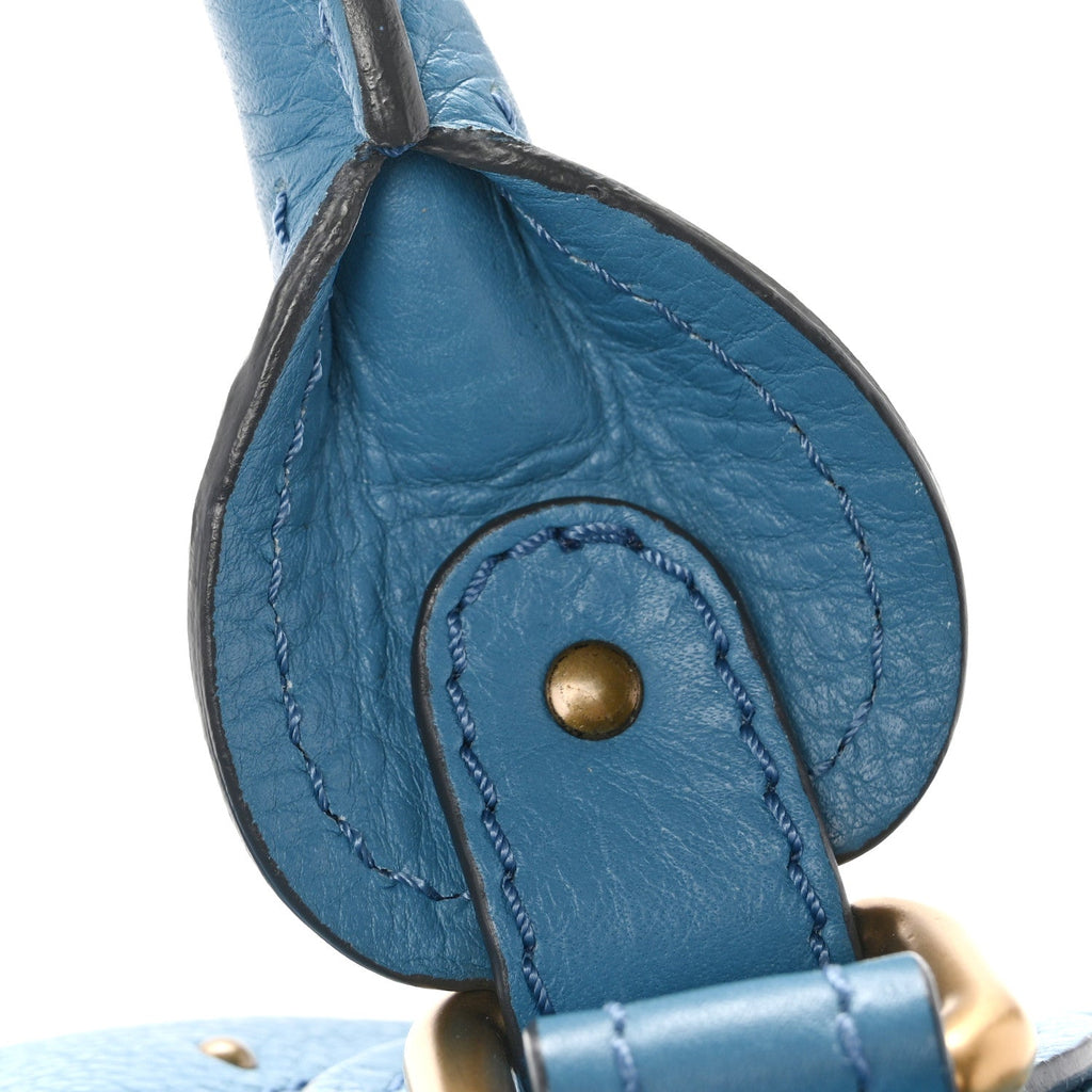 Calfskin Medium Paddington Satchel Light Blue