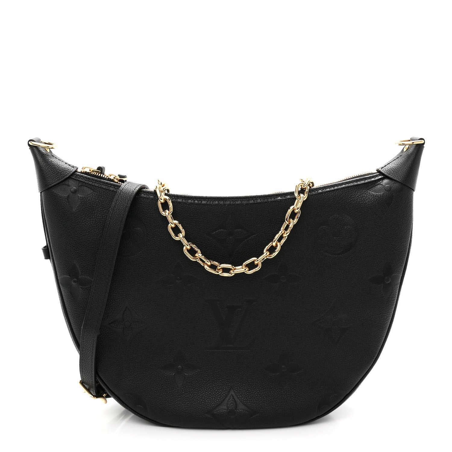 Empreinte Monogram Giant Loop Hobo Black