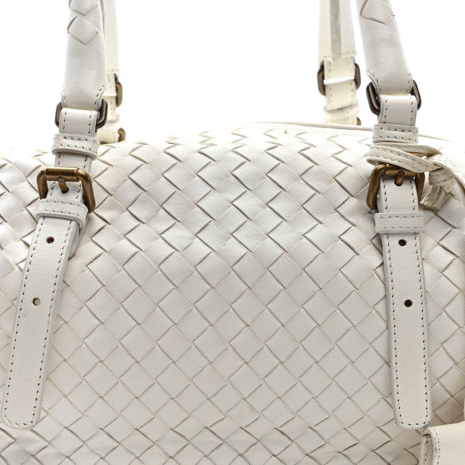 Nappa Intrecciato Montaigne Bag White