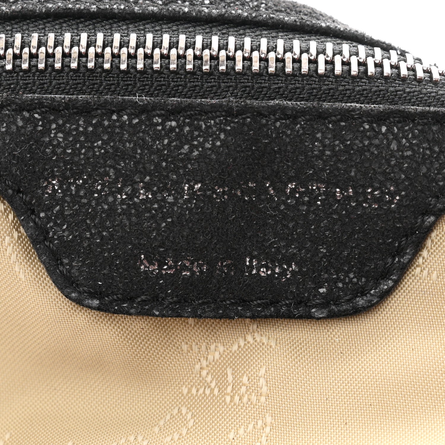 Shaggy Deer Small Falabella Fold Over Tote Black