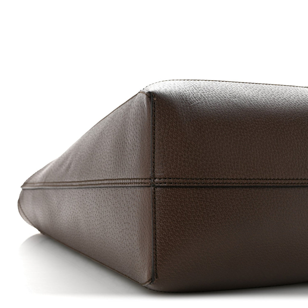 GG Supreme Monogram Web Ophidia Tote Brown