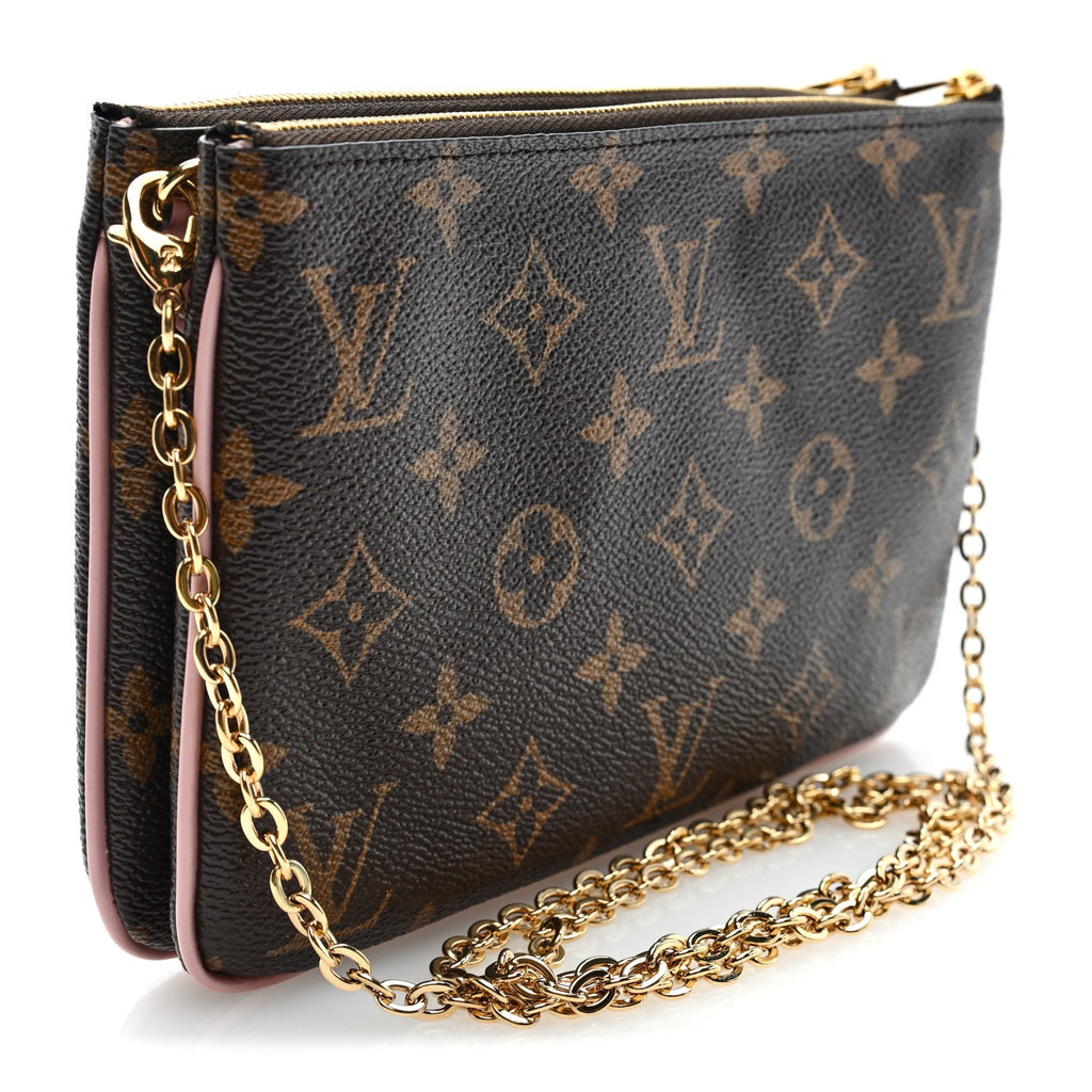 Monogram Blooming Flowers Double Zip Pochette