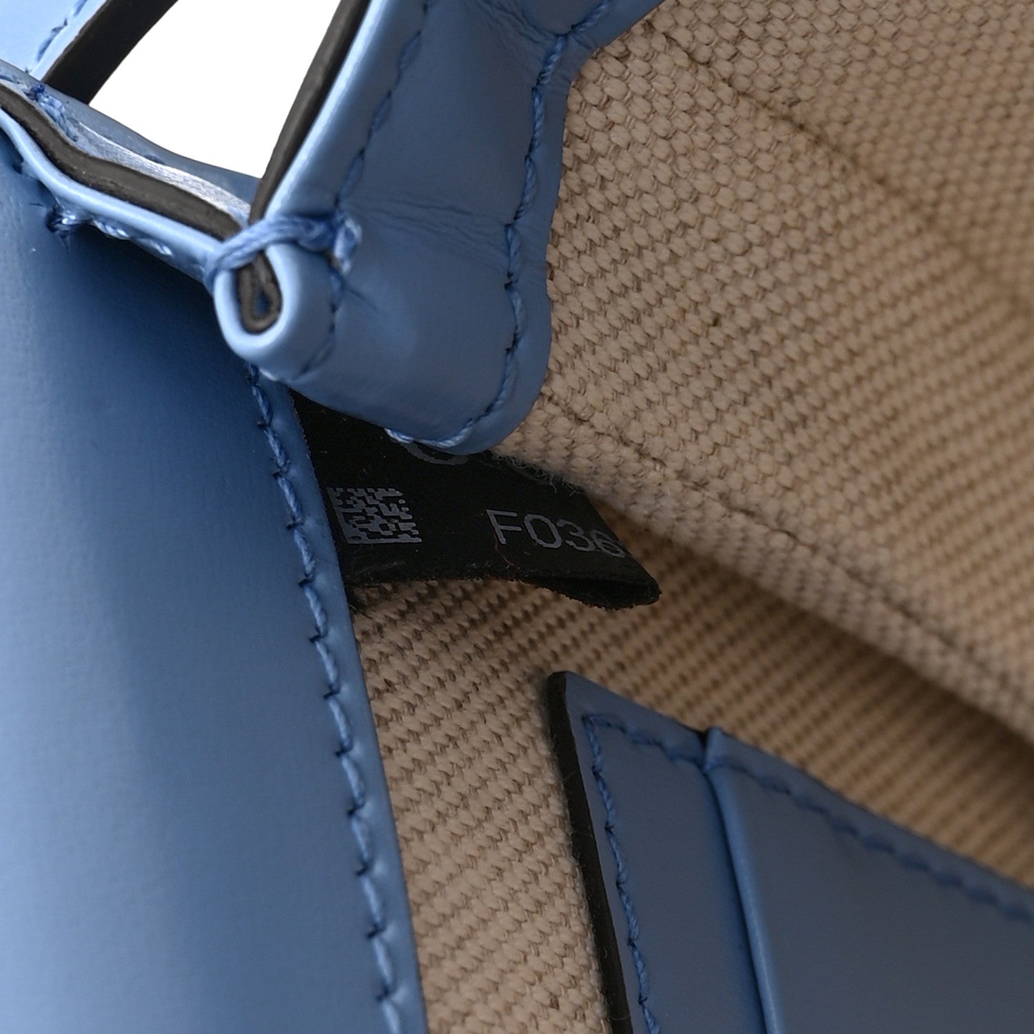 Boarded Dyana Lux Calfskin Web Mini Bamboo 1947 Top Handle Bag Blue