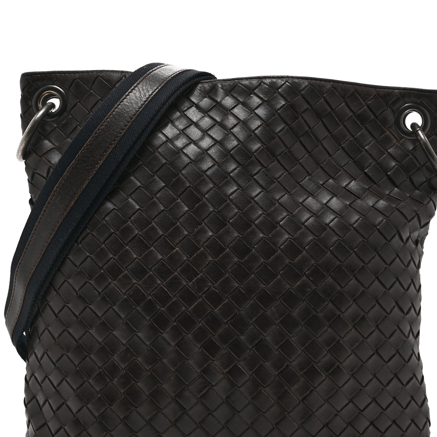 Nappa Intrecciato VN Crossbody Messenger Bag Brown