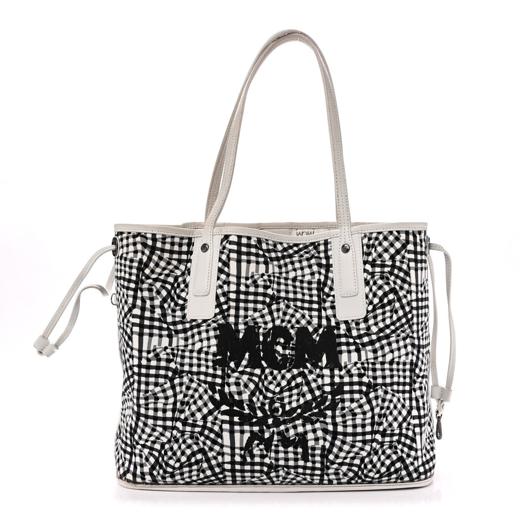 Visetos Medium Liz Reversible Shopper Tote White