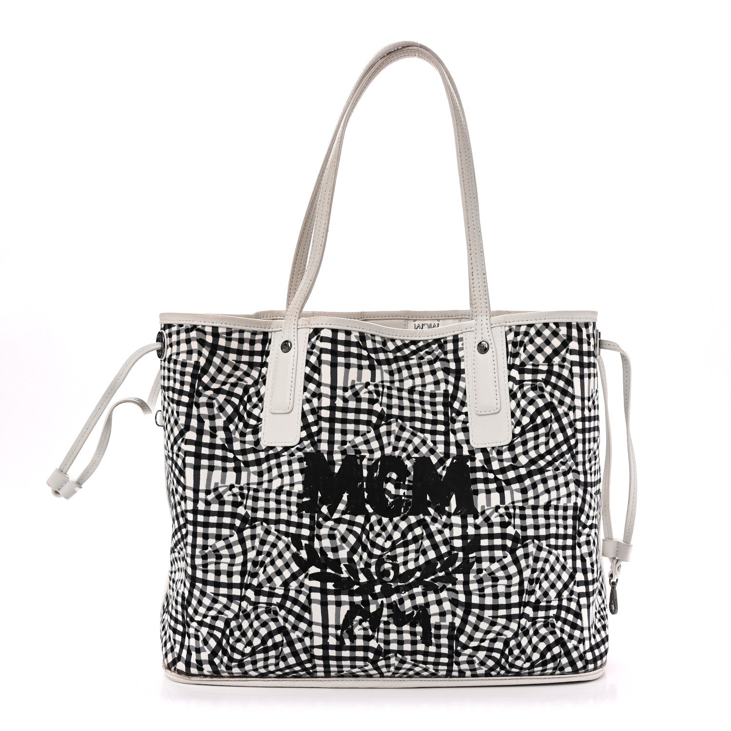 Visetos Medium Liz Reversible Shopper Tote White