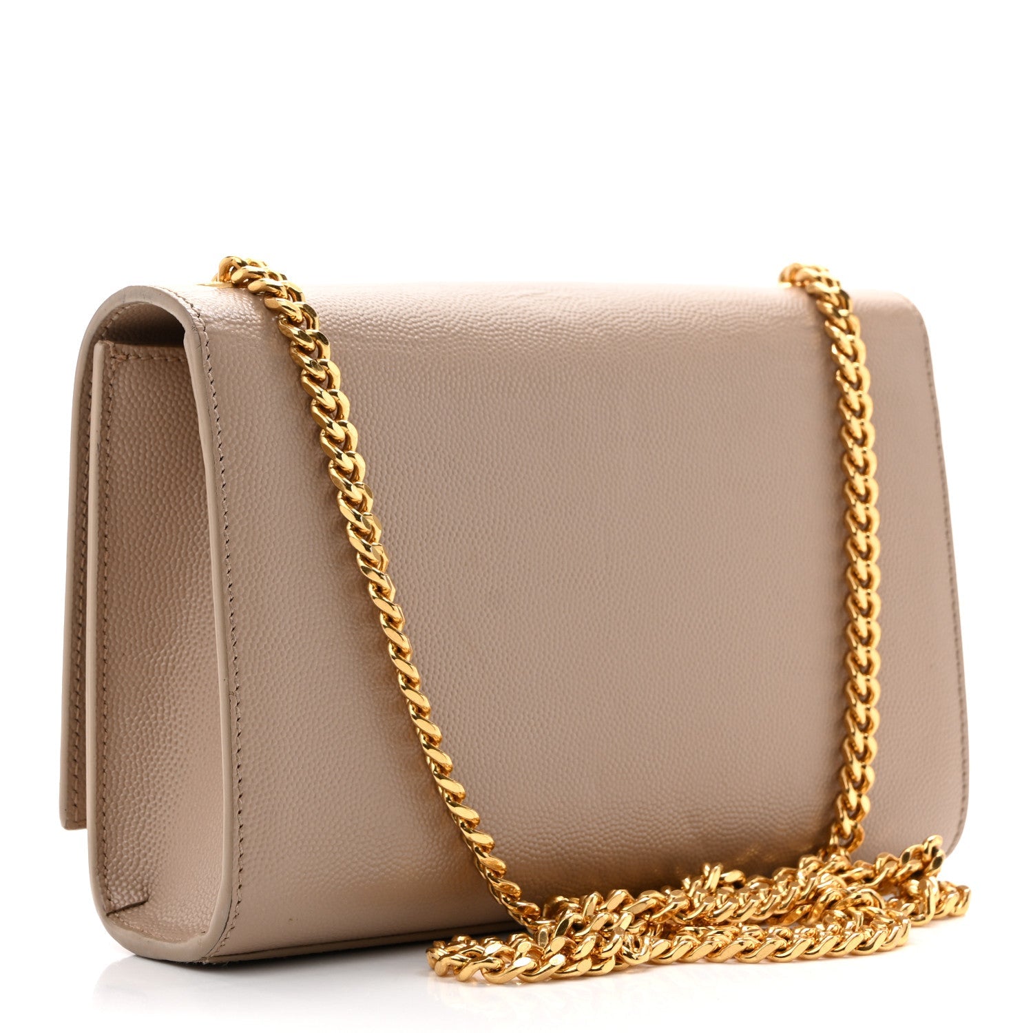 Grain De Poudre Small Monogram Kate Satchel Dark Beige