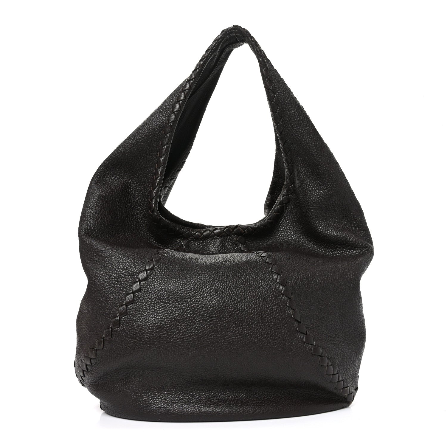 Cervo Deerskin Large Hobo Ebano
