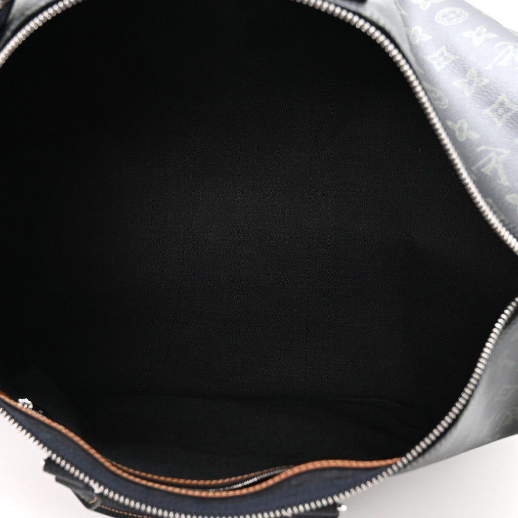 Monogram LV Record Keepall Bandouliere 50 Dark Green
