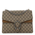 GG Supreme Monogram Medium Dionysus Shoulder Bag Taupe