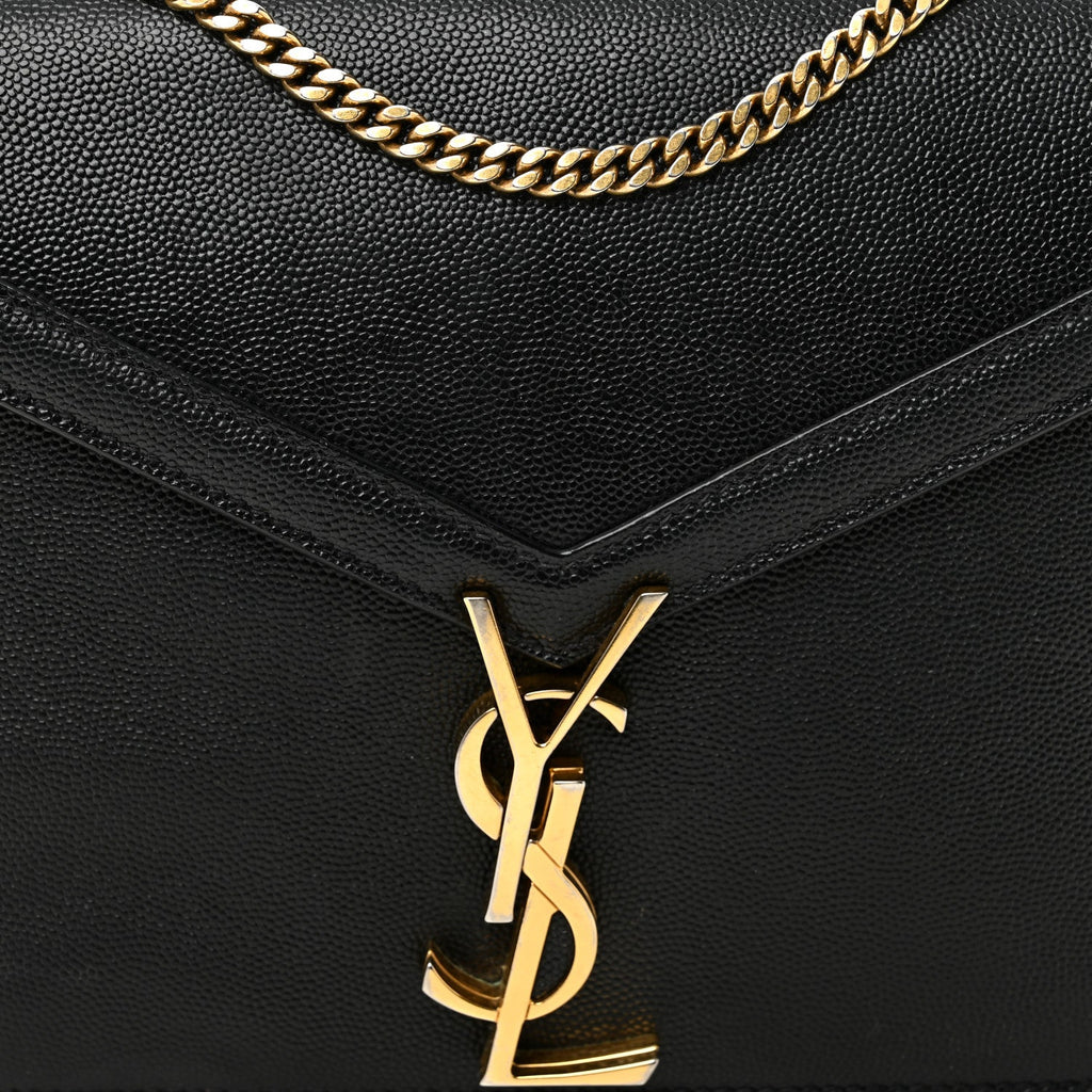 Grain De Poudre Monogram Cassandra Clasp Bag Black