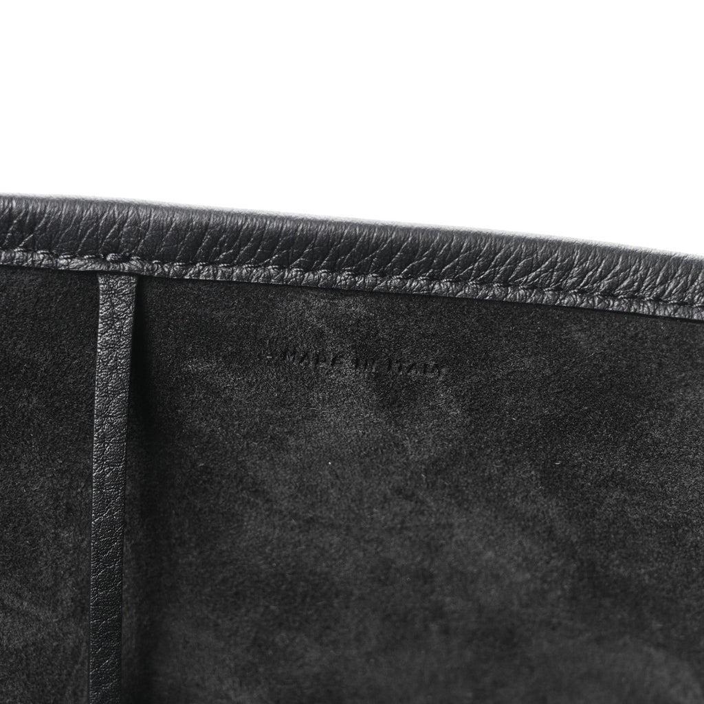 Grained Calfskin Park Tote Three Black