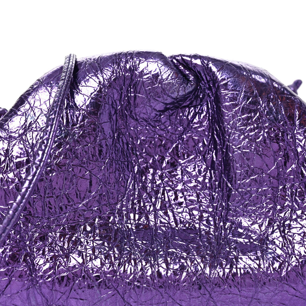 Metallic Crinkled Lambskin The Mini Pouch Viola