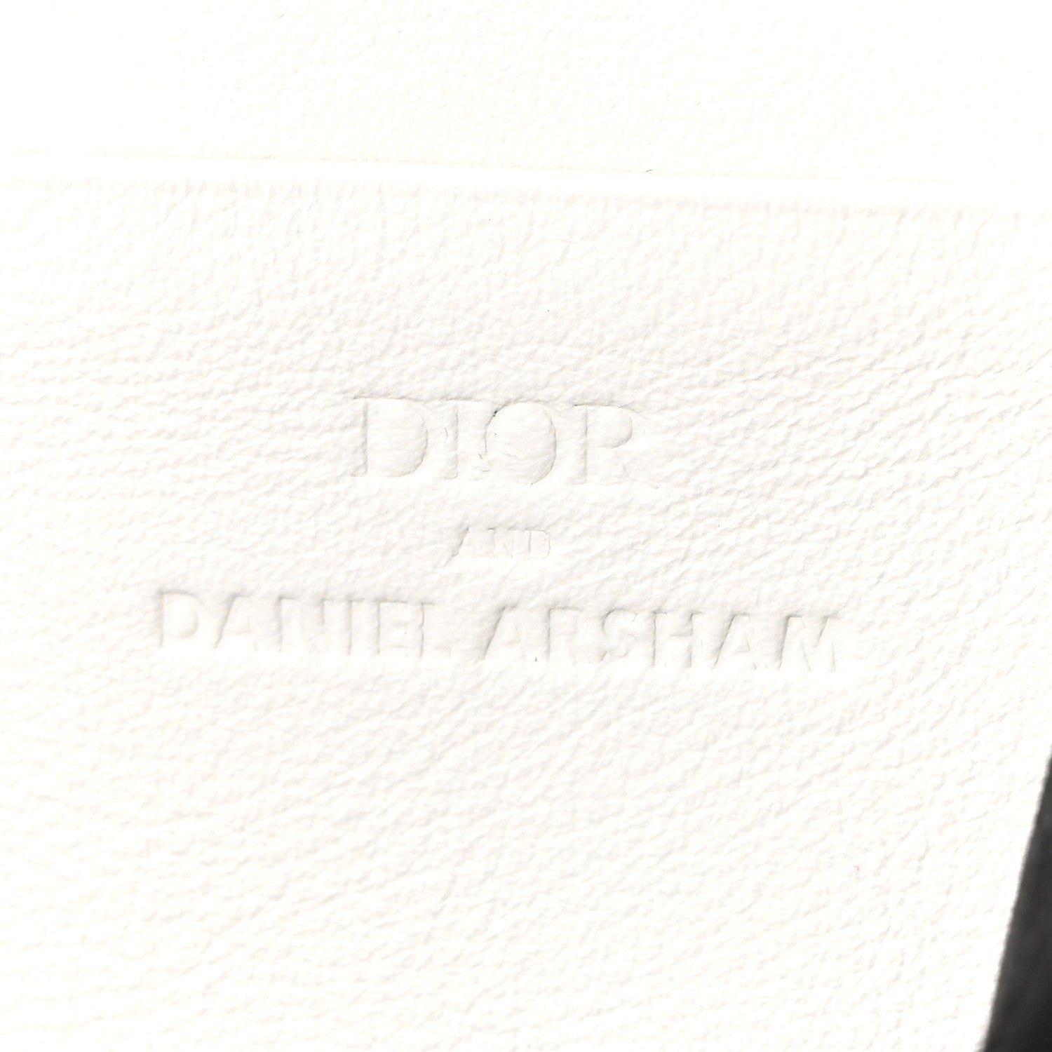 X DANIEL ARSHAM Grained Calfskin Newspaper Messenger White