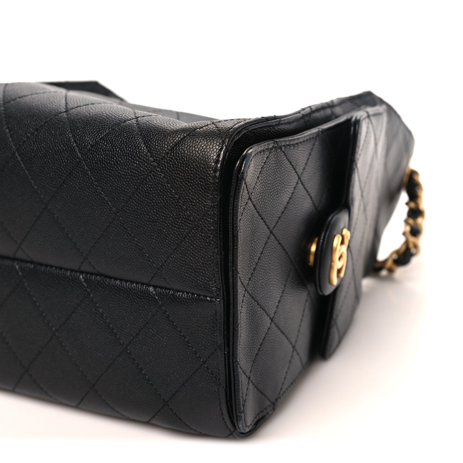 Caviar Quilted Small Chanel 25 Handbag Black