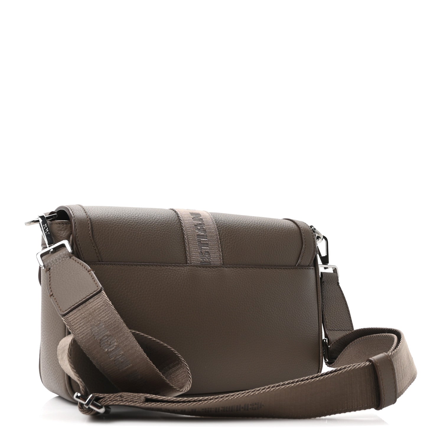 Grained Calfskin Hit The Road Bag Brown