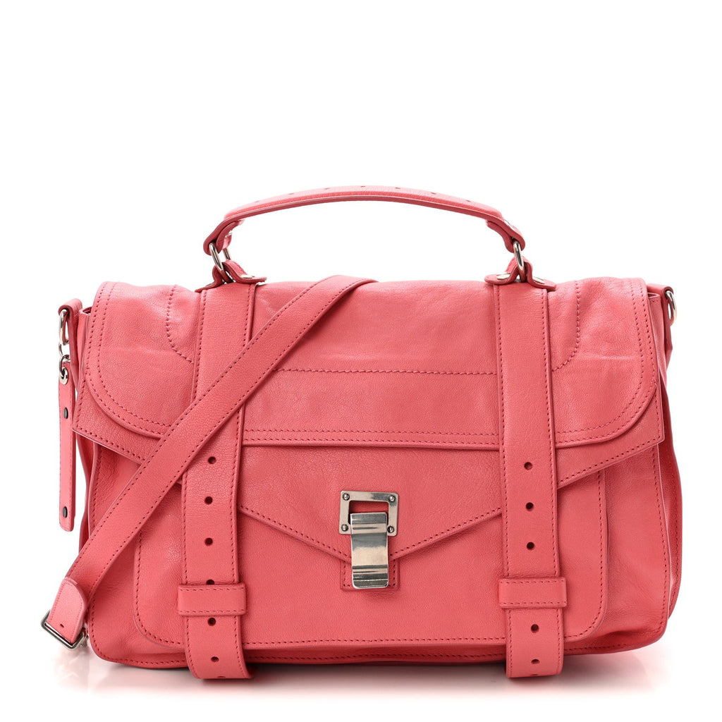 Lambskin Medium PS1 Satchel Hibiscus
