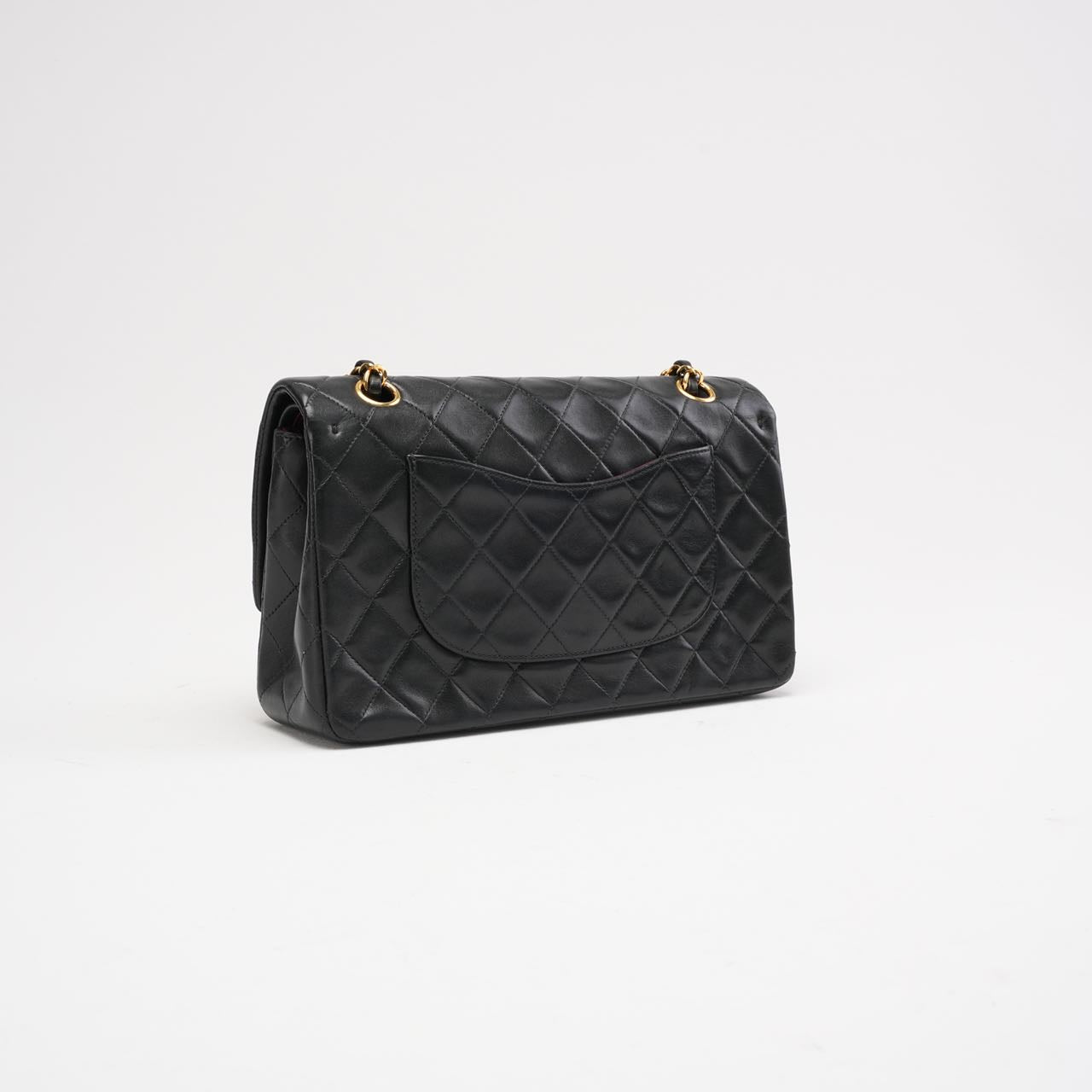 Chanel Black Vintage Classic Medium Double Flap Bag 1997