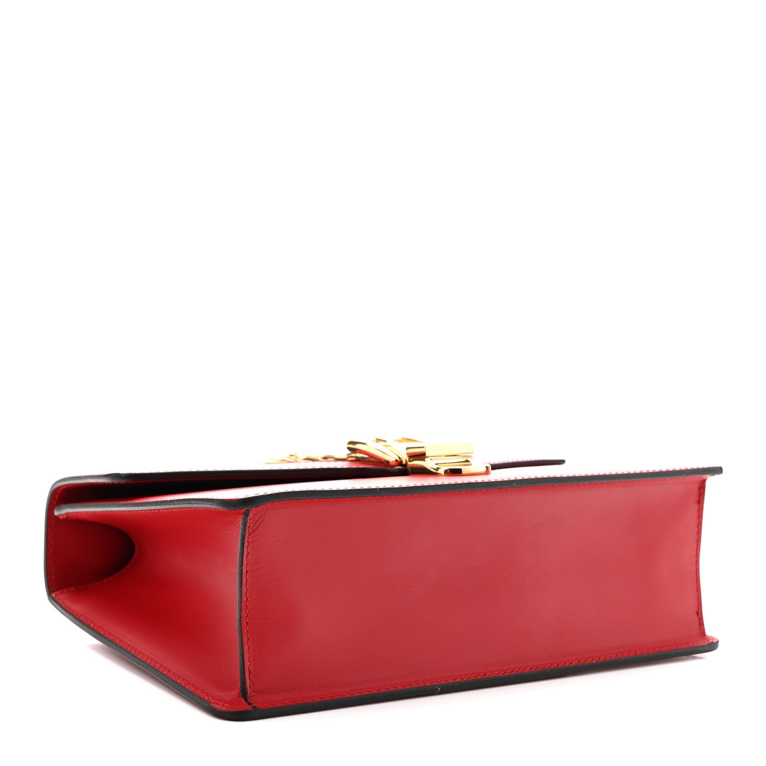 Calfskin Small Sylvie Shoulder Bag Hibiscus Red