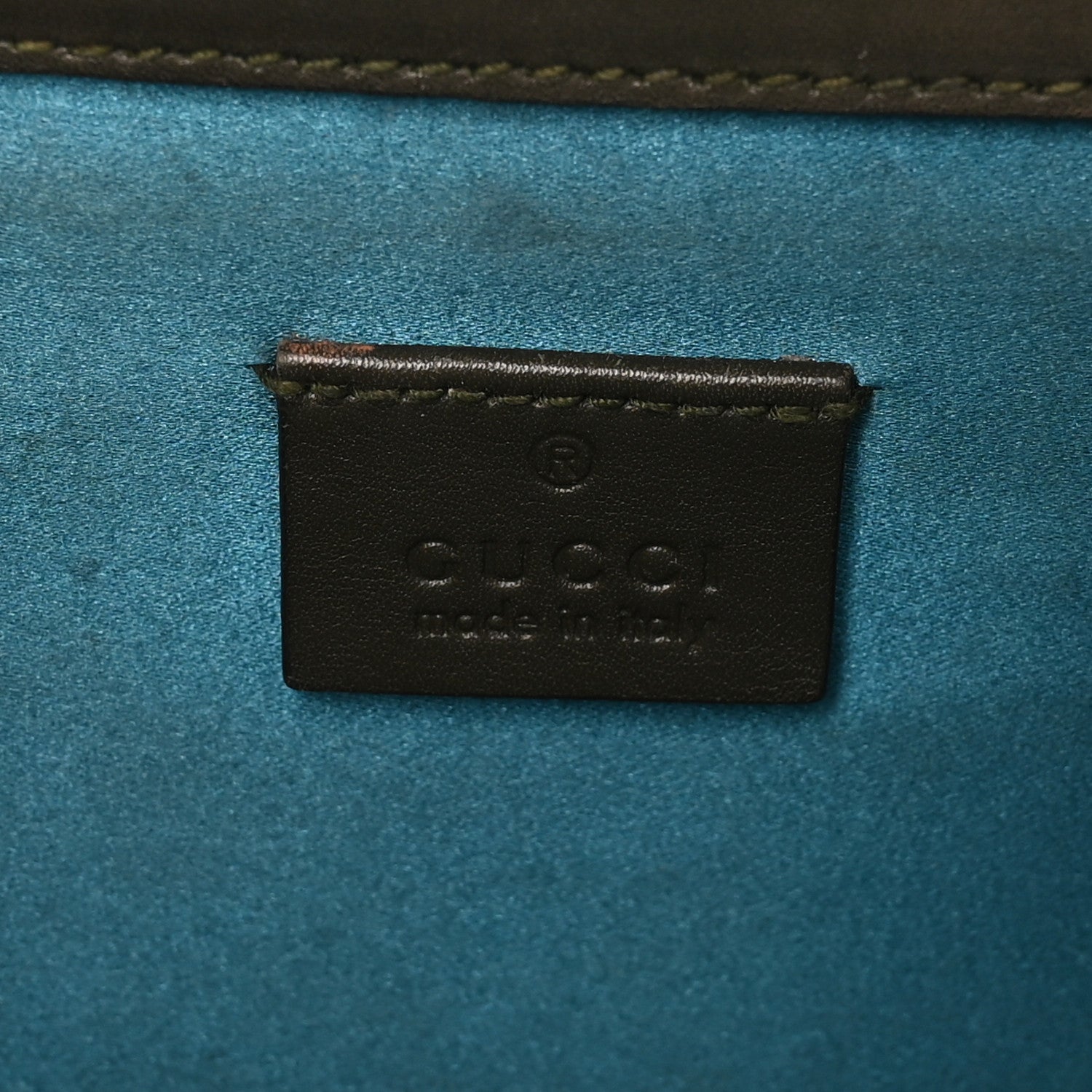 Velvet Moon Calfskin Crystal GG Monogram Small Dionysus Shoulder Bag Dark Olive Rose Gold