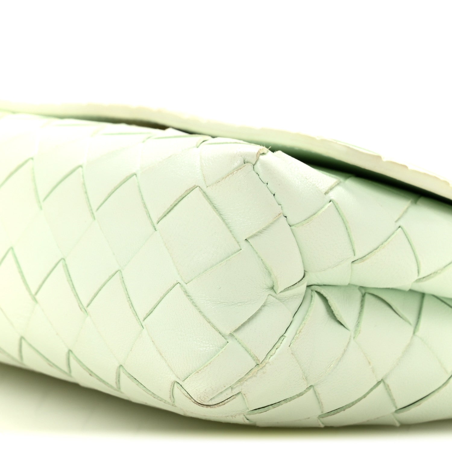 Nappa Intrecciato Mini Crossbody Bag Glacier