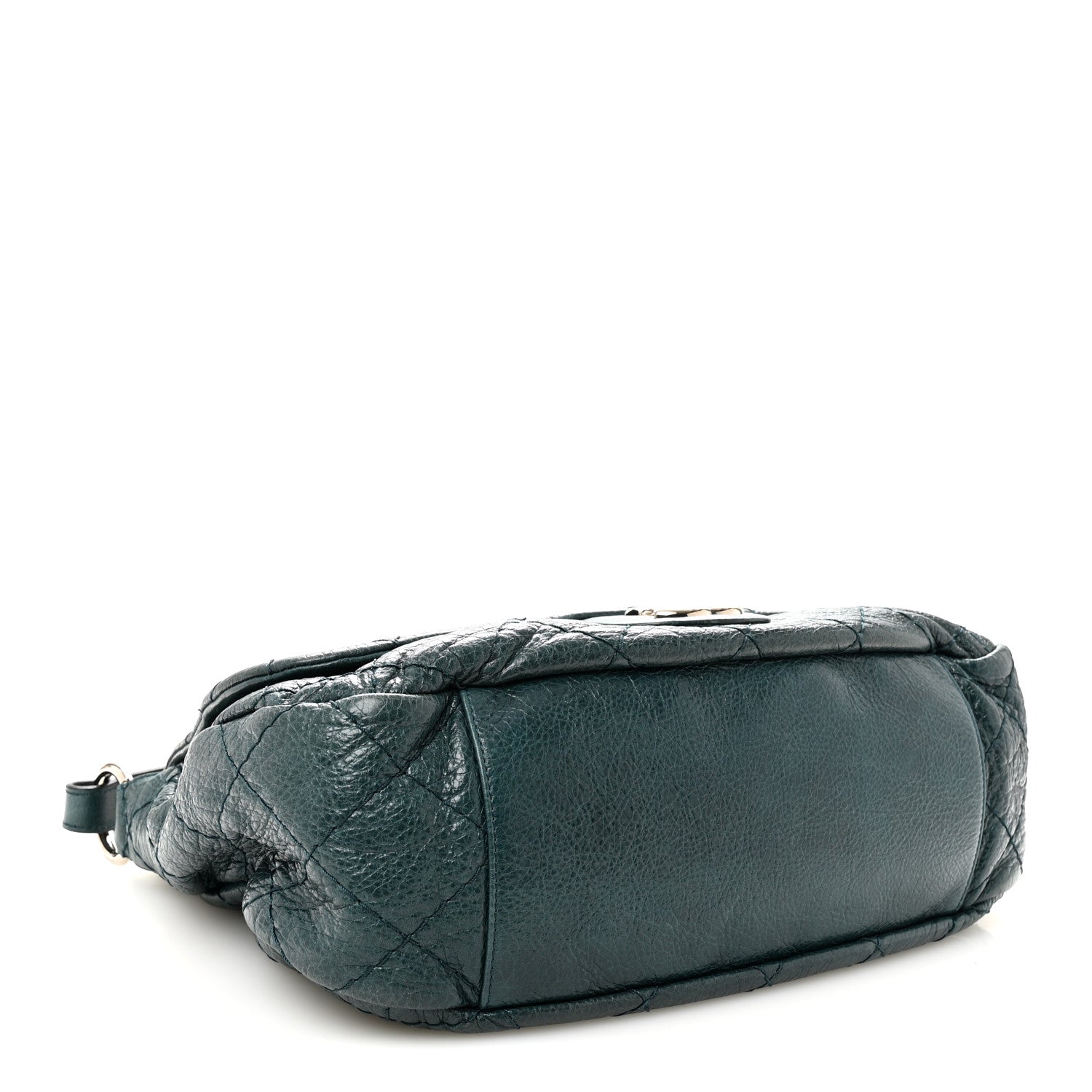 Glazed Calfskin Stitched XL On The Road Flap Blue