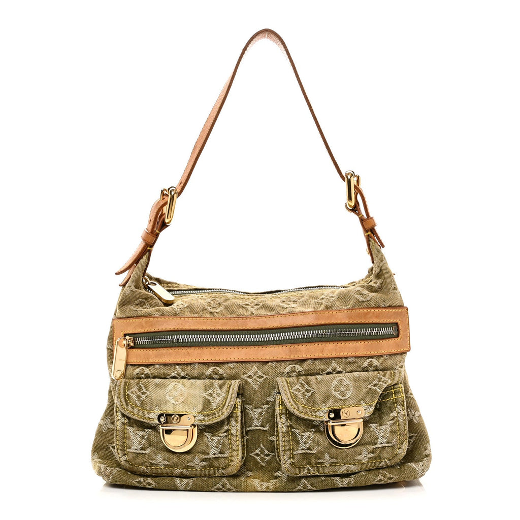 Monogram Denim Baggy PM Lichen