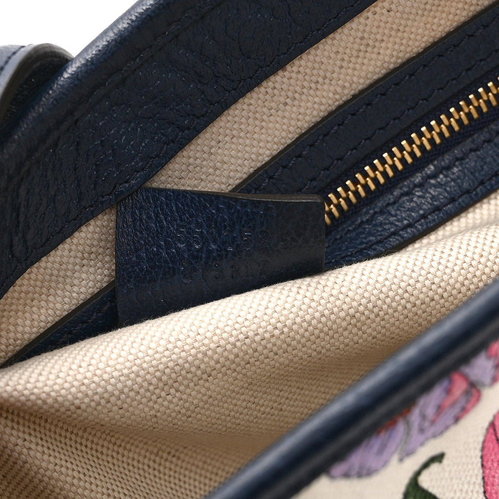 Canvas Flora Medium Jackie Hobo Blue Agata