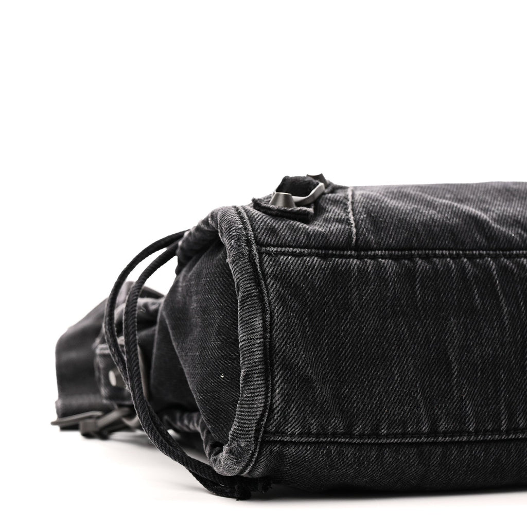 Washed Denim Classic Hardware Small Le City Black