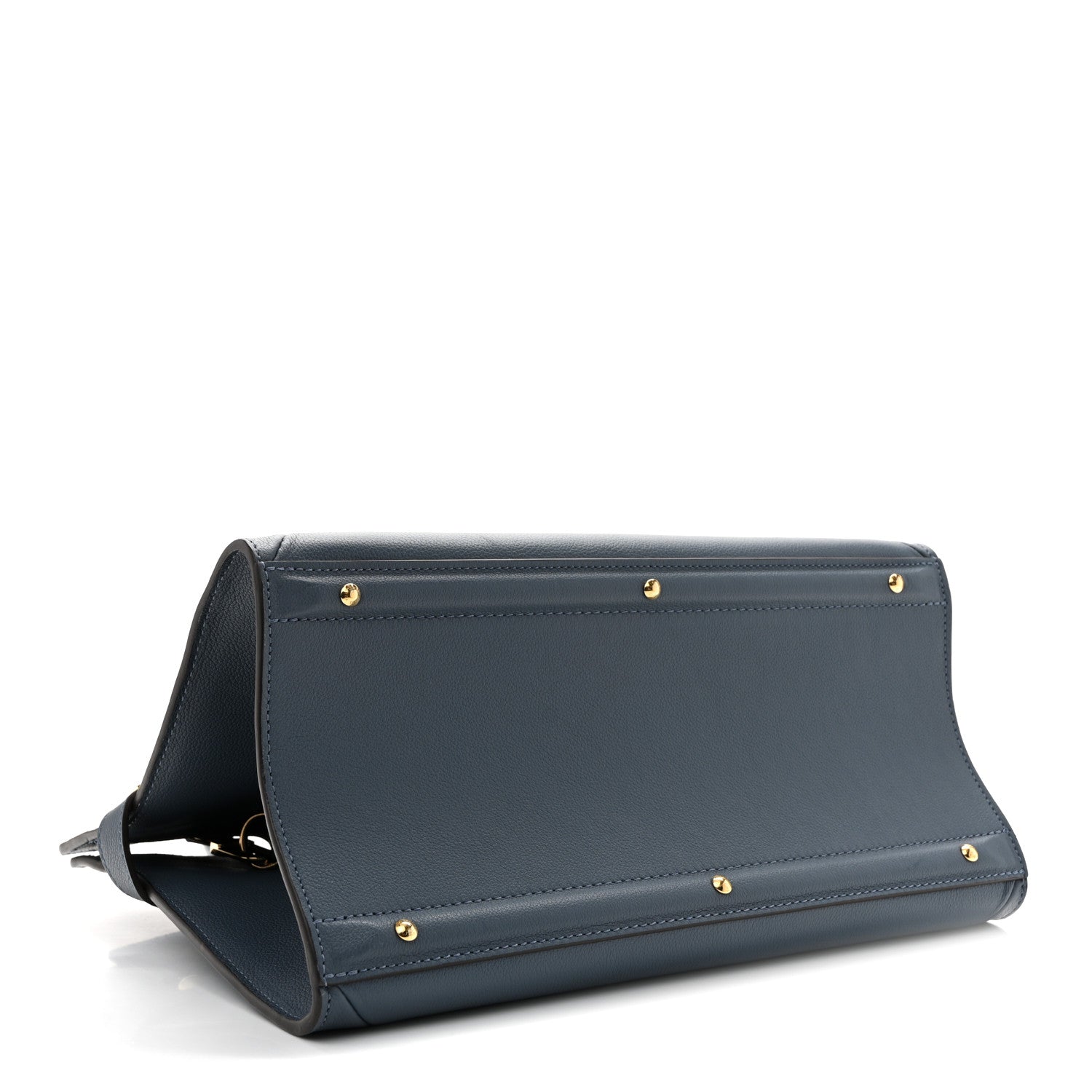 Grained Calfskin Steamer MM Blue