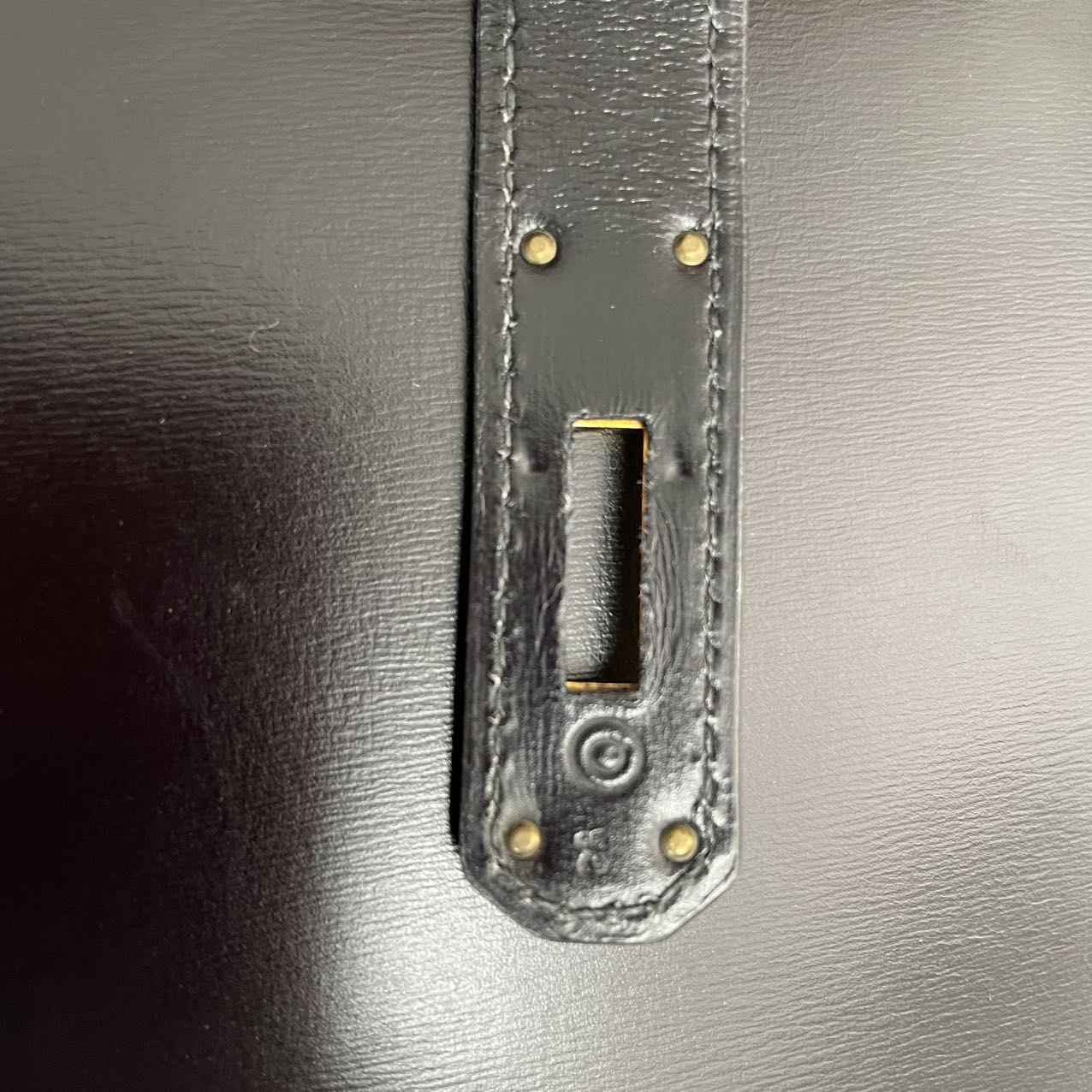 Hermès Vintage Black Kelly Sellier 32 Box Leather 1985