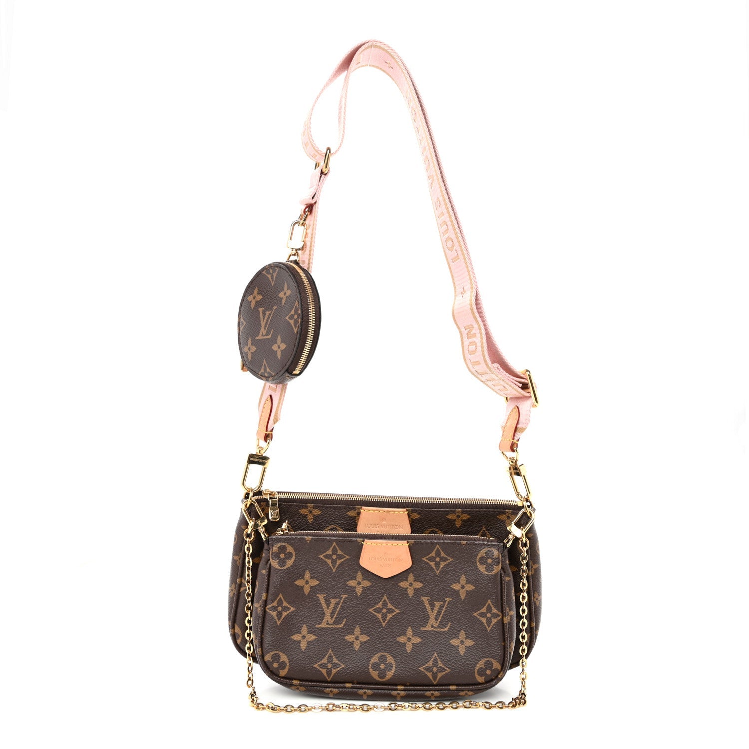 Monogram Multi Pochette Accessories Rose Clair