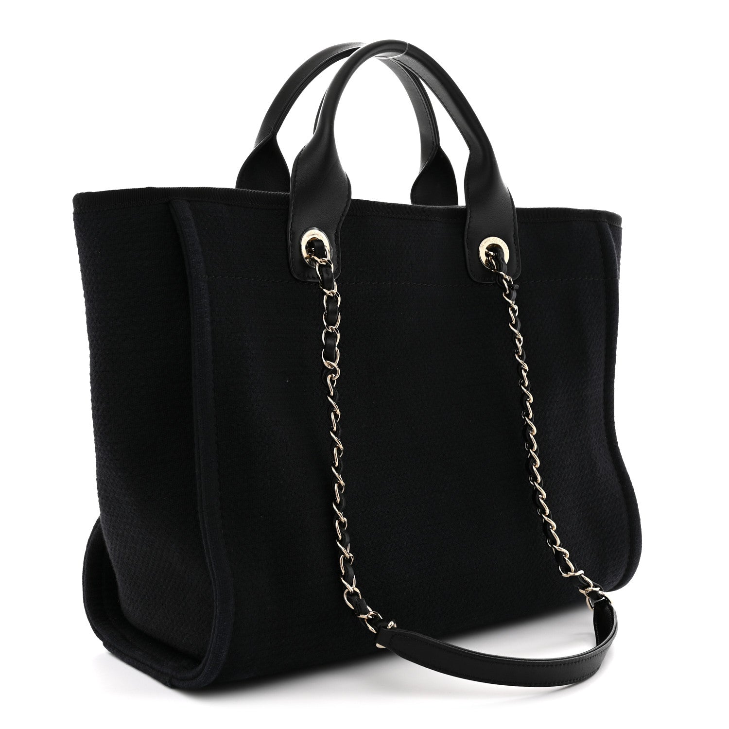 Mixed Fibers Small Deauville Tote Black