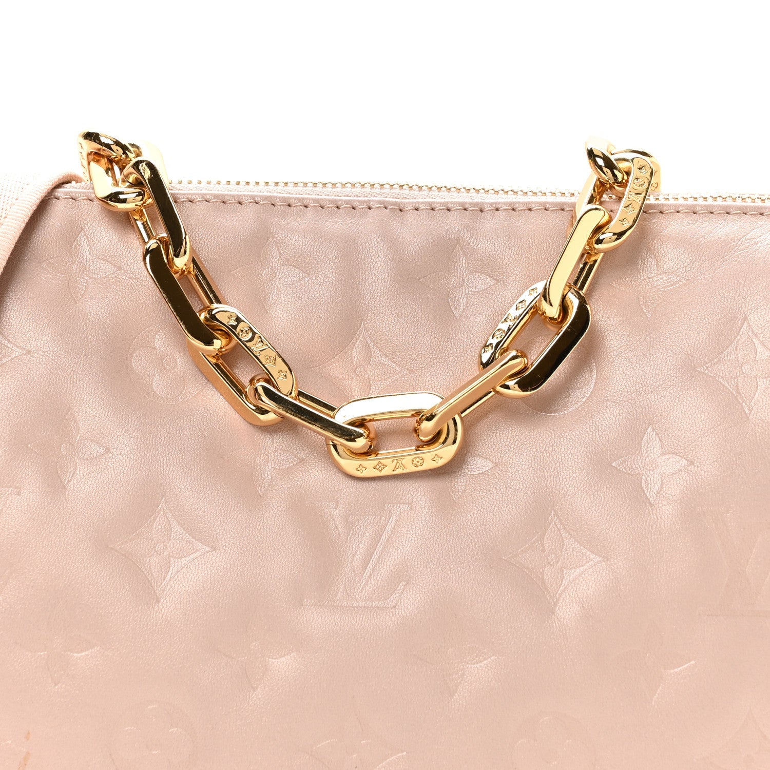 Lambskin Embossed Monogram Fall In Love Coussin PM Dragée Light Pink