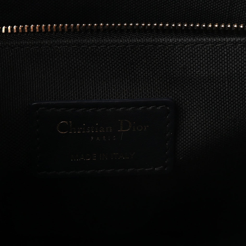 Oblique Calfskin Small Book Tote With Strap Blue Multicolor