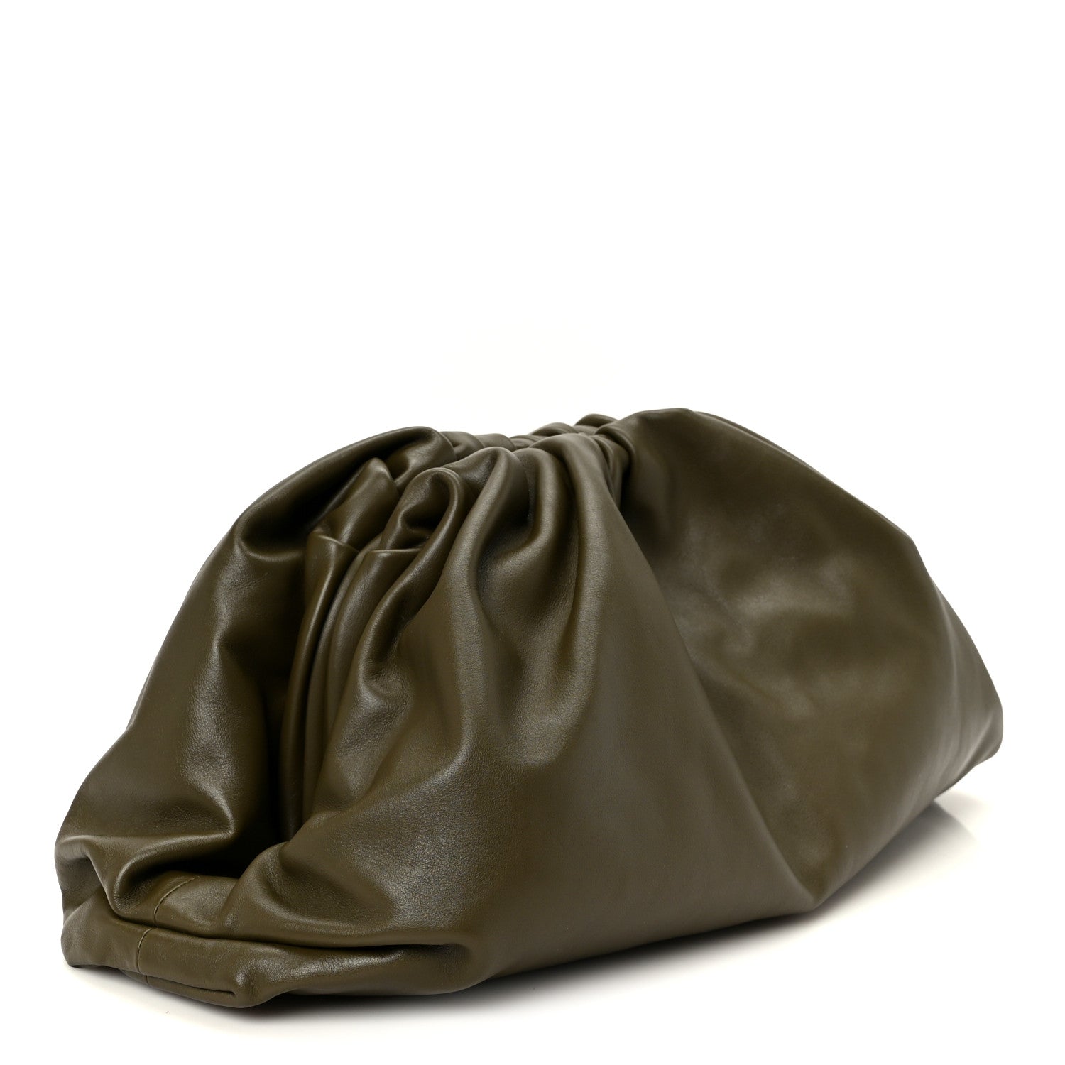 Smooth Butter Calf The Pouch Oversized Clutch Mustard