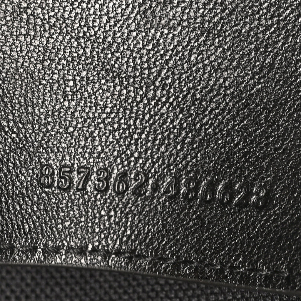 GG Grainy Calfskin Large Chain Shoulder Bag Black
