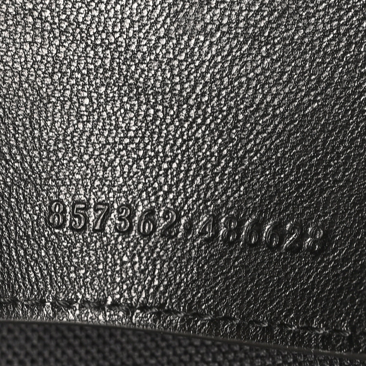 GG Grainy Calfskin Large Chain Shoulder Bag Black