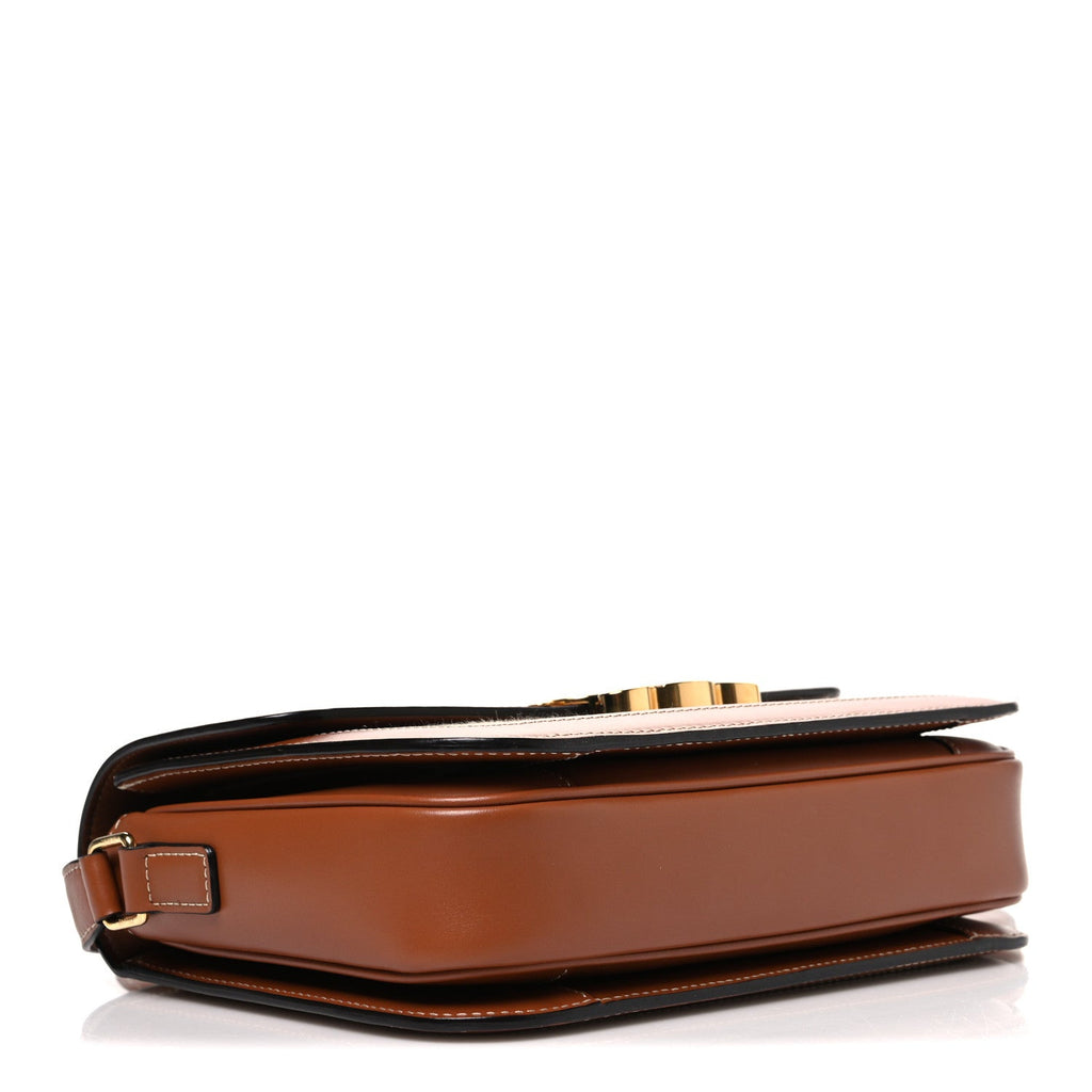 Textile Calfskin Classique Triomphe Bag Natural Tan